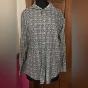 Daniel Cremieux Blue Patterned Men's Shirt